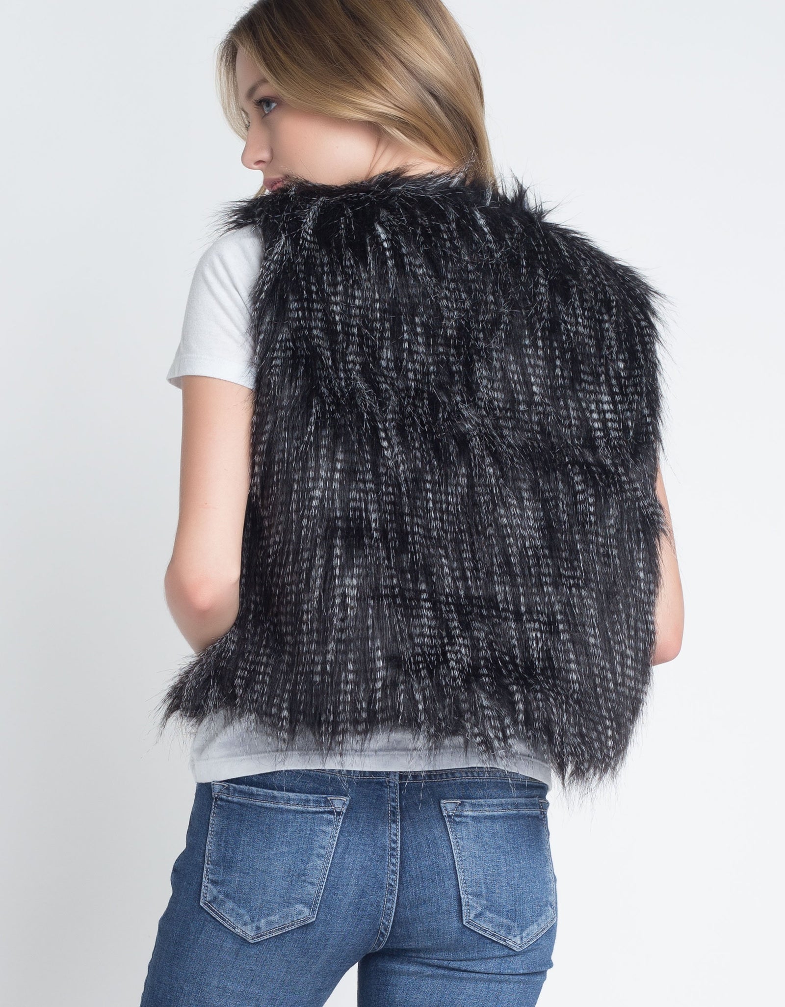 Women's Faux Fur Sleeveless Vest