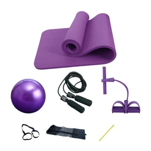 Load image into Gallery viewer, Deluxe Yoga Fitness 5 pcs Exercise Set
